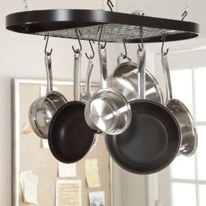 Kinetic 11 Piece Stainless Steel Cookware Set with Black Oval Pot Rack