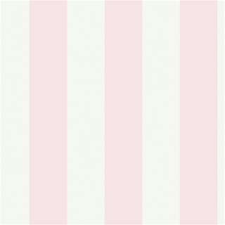 Disney Kids White/Pink Silk Stripe Wallpaper  