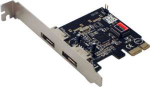 Syba PCI Express eSATA 2 Port SATA II Controller Card  