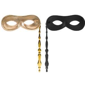  Lets Party By Forum Novelties Mask on Stick / Gold 