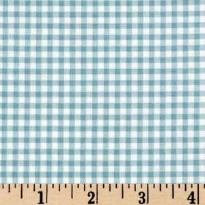   Gingham Print 1/8 Blue Fabric By The Yard Arts, Crafts & Sewing