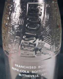 1949 Blythville Arkansas Pepsi Cola Double Dot Script Soda Pop Bottle 