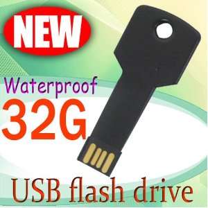   Ultra thin Waterproof Metal KEY USB Memory Stick Flash Pen Drive Black