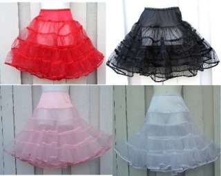 Girls CRINOLINE Petticoat Slip Choose Color Sz XS S M L  