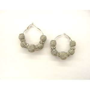 Basketball Wives POParazzi Mesh Ball Hoop Earrings with 1 