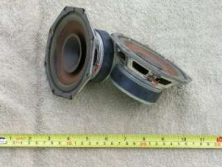 Pair vintage 5 Philips Whizzer Cone Full Range Speakers  