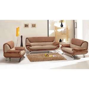    Vig Furniture 7040 Modern Microfiber Sofa Set