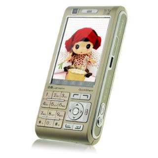   Quad Band Touch Screen Mobile Phone TV Cell Phone T800+ Golden  