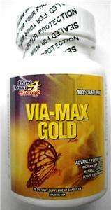 VIA MAX GOLD Male Enhancer Supplement FOR MEN   5 PILLS  