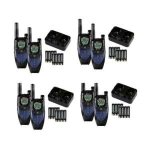  4 PAIR COBRA CXT425 MicroTalk 25 Mile 2 Way Radios NOAA 