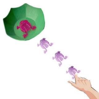 Plastic Jumping Frog Pinata Party Game Favor Press Hop  