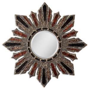  Uttermost 36 Arvada Starburst Mirror Textured Antiqued 