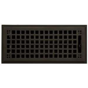 Mission Wall Register with Louvers   4 x 10 (Overall 5 1/8 x 11 1/4 