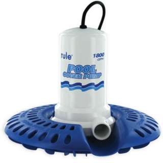 Rule 1800 24 110V Pool Cover Pump W/Leaf Protector  
