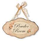 powder room plaque  