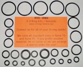 DYE DM8 marker O ring Kit Paintball 2 kits / rebuilds  
