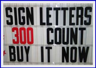 inch Flexible Plastic Outdoor Marquee Sign Letters  