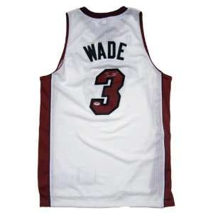  Dwyane Wade Signed Uniform   White   Autographed NBA 