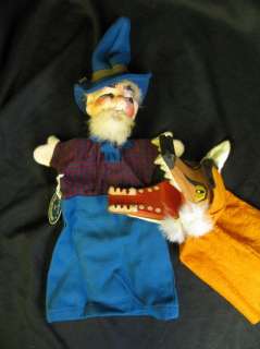 16 WIZARD & 11 RARE Wood FOX Puppets Germany  