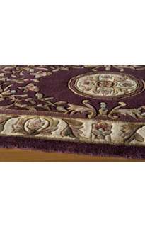 Hand Tufted Area RUG CARPET Wool Persian purple 2x8  