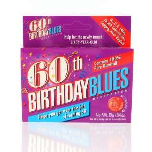   00076 60th Birthday Blues Novelty Candy Pills