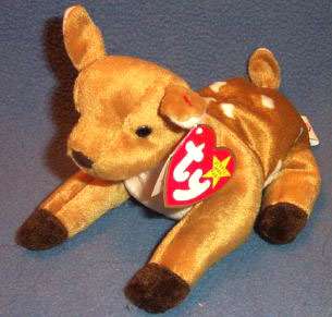 Ty Authentic Rare Whisper the deer Beanie Baby