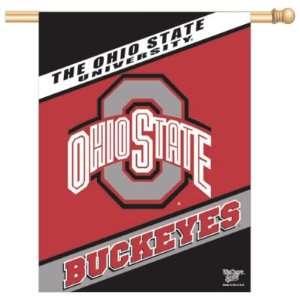  Ohio State Buckeyes NCAA Vertical Flag (27x37) Sports 