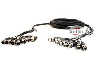 Channel XLR PA Studio Recording Snake Patch Cable 20  