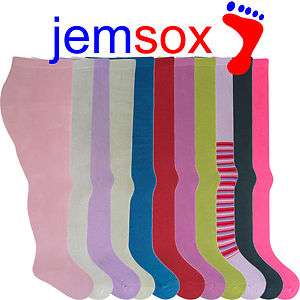 Pair of Baby Girls Supersoft Cotton Rich Tights 6 12 MONTHS 