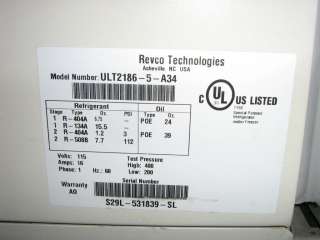Revco ULT2186 Low Temp Lab Refrigerator Freezer  