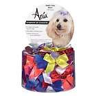 Aria Satin Acetate Ribbon Multicolor Dog Bows Canister,