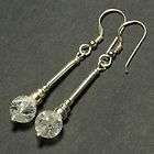 925 sterling silver and rock crystal earrings  buy