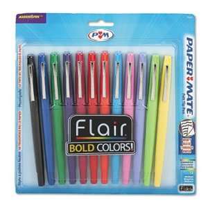  Paper Mate 74423   Flair Porous Point Stick Pen, Assorted 