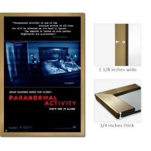  Gold Framed Paranormal Poster Activity Movie Sleep Fr3000 