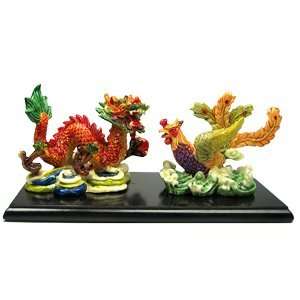 The Dragon and Phoenix Couple     Feng Shui Figurine for Romance and 