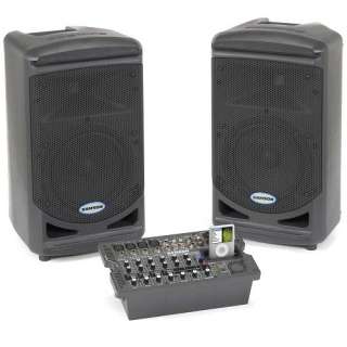 Samson Portable 8 Channel PA System, 300 Watts NEW 809164009528  