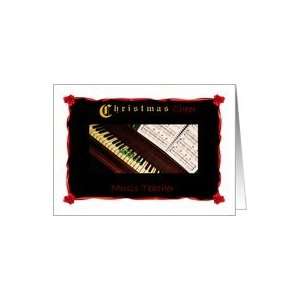  Christmas, Music Teacher, Piano Keyboard With Music and 