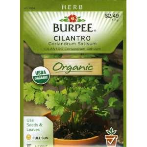   Organic Herb Coriander/Cilantro Seed Packet Patio, Lawn & Garden