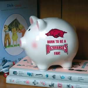   of 3 NCAA Born To Be A Razorbacks Fan Piggy Banks