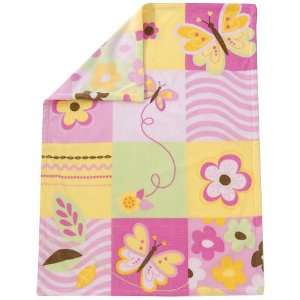  Amy Coe Bloom Fleece Blanket   Pink Baby