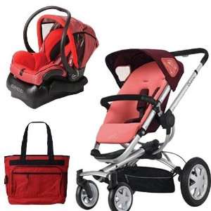   BUZZ4TRSTPK Buzz 4 Travel System in Pink Emily with Diaper Bag Baby