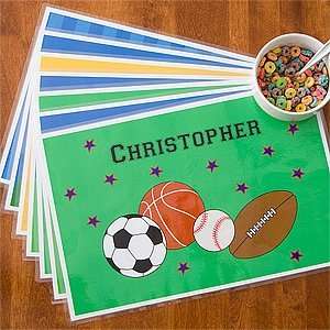  Boys Personalized Meal Time Placemat