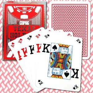   Texas Holdem Peek 100% Plastic Cards   2 Decks