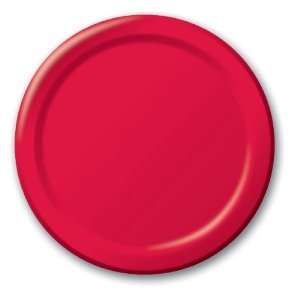  Apple Red 10.5 inch Paper Plates 24 pc