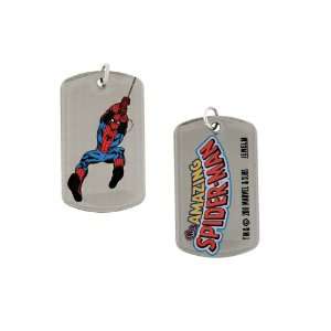    New Series Marvel Comics Flying Spiderman Dog Tag Dogtags Jewelry