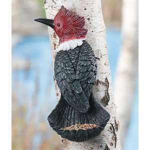  Decorative Bird Feeder Made to Look Like a Woodpecker 