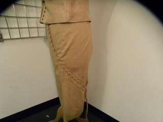 Valentino Beige Linen Skirt Suit 42/44 PRETTY  