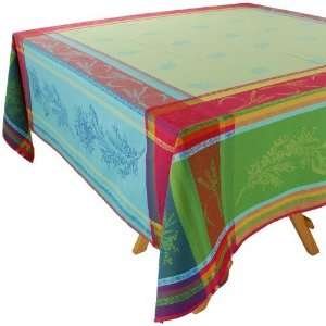   Jacquard Double Woven Cotton Tablecloth 63 x 63 Square