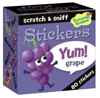 Mini Box of 80 Grape Scented Scratch & Sniff Stickers  