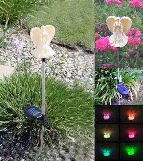 Solar Powered Angel Garden/ Yard Decor Stake Multi Color Changing LED 